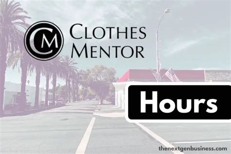 clothes mentor hours today.